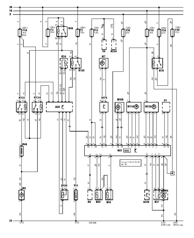 schéma cablage commande automatique climatisation boite fusible plaque relais moteur renault scénic 1.4 l année 1999-2003